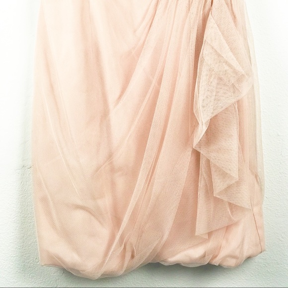 Vera Wang White Blush Tulle Bridesmaid Dre… - Picture 5 of 10